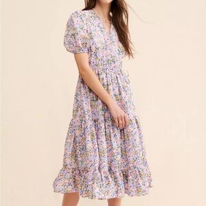 Sister Jane Floral Fields Midi Wrap Dress